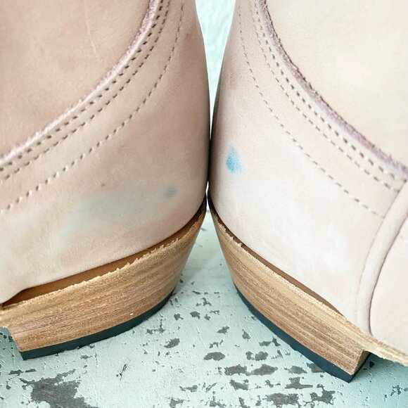 Lane EMMA JANE Womens Cowboy Boots 7 Pink Western Cowgirl Mid Calf Pointed Toe - Picture 8 of 12